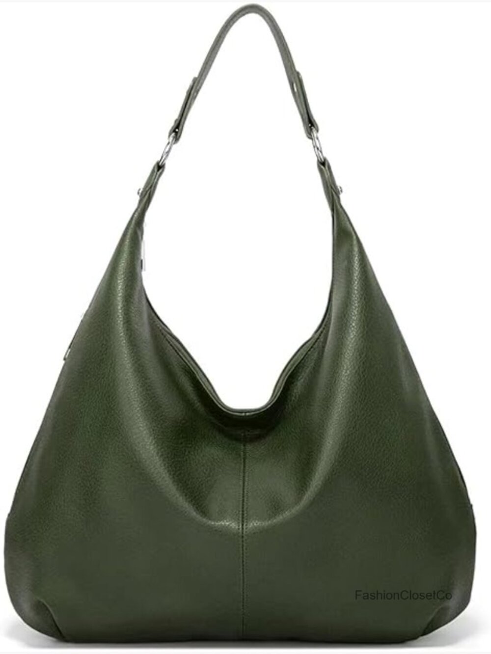 Slouchy Hobo Shoulder Bag Faux Leather Tote Purse